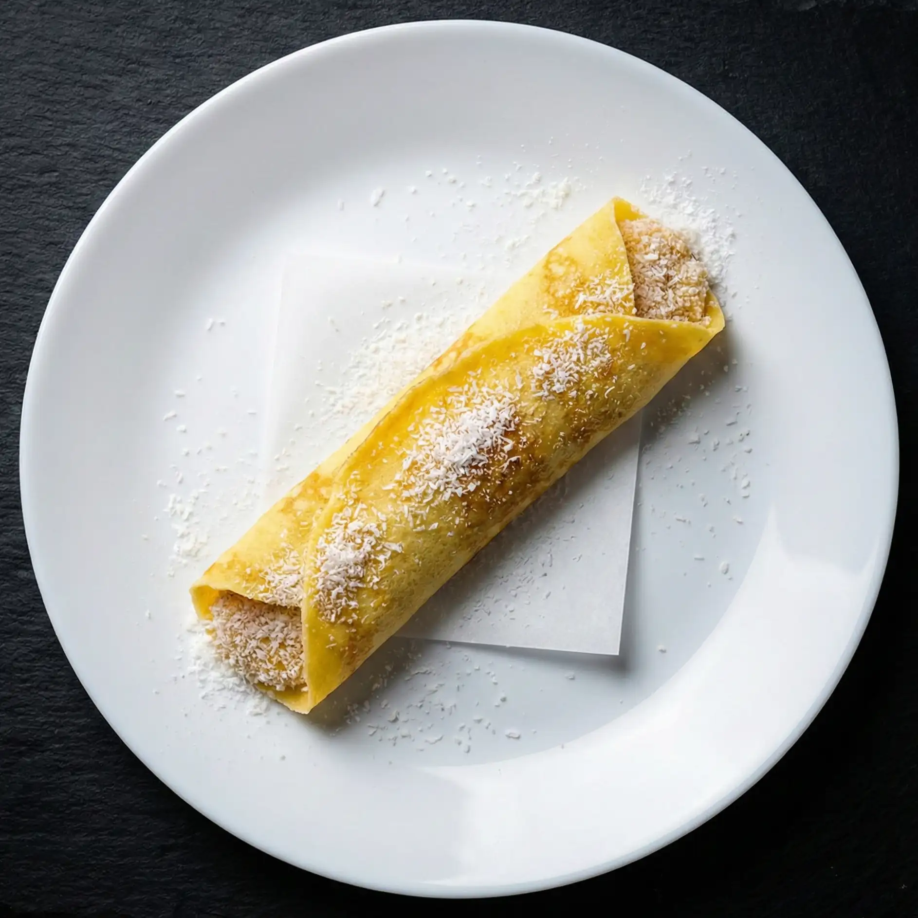 Crêpe with Caramelized Coconut